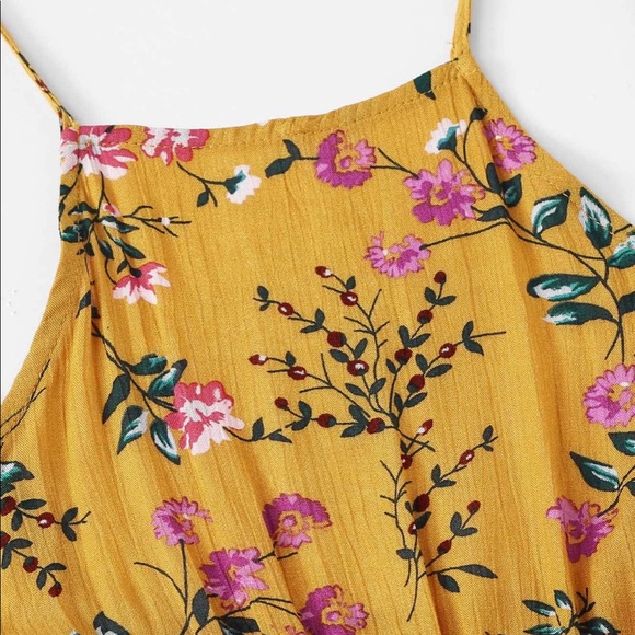 Tie floral print cami dress - Picture 3 of 4